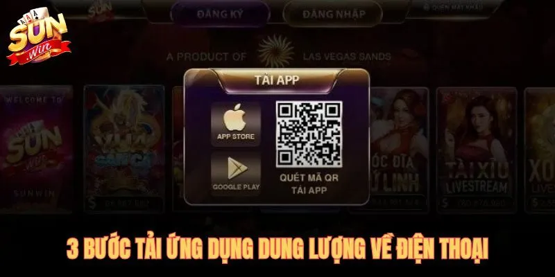 Sun win app 32MB cho thao tác tải gọn trên điện thoại